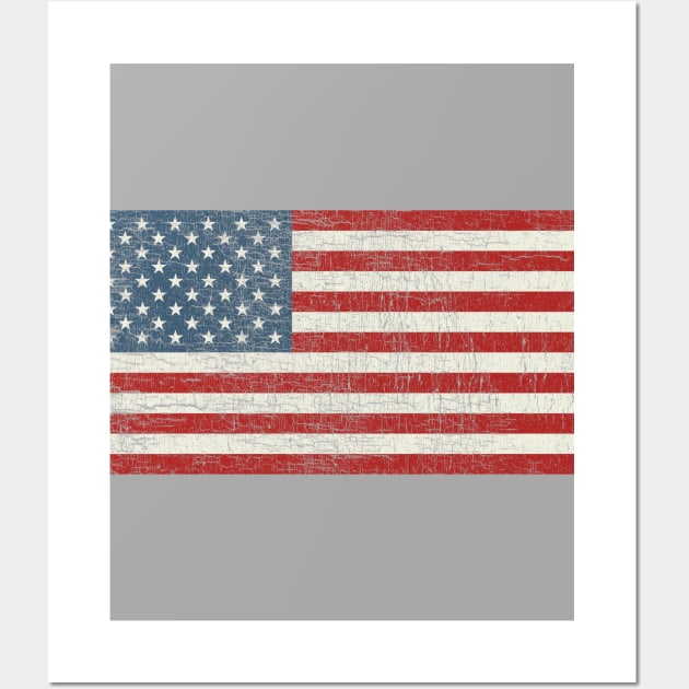 Star Spangled Banner Antique American Flag Old Glory Wall Art by Vector Deluxe